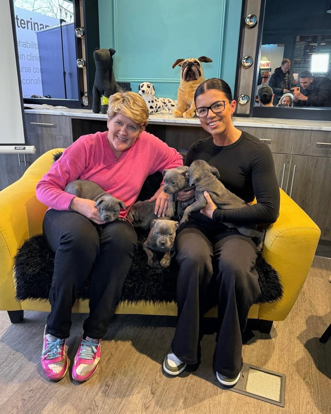 Happy Staffie family